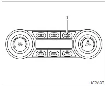 Interrupteur du dégivreur de lunette arrière et de rétroviseur extérieur (selon l'équipement)